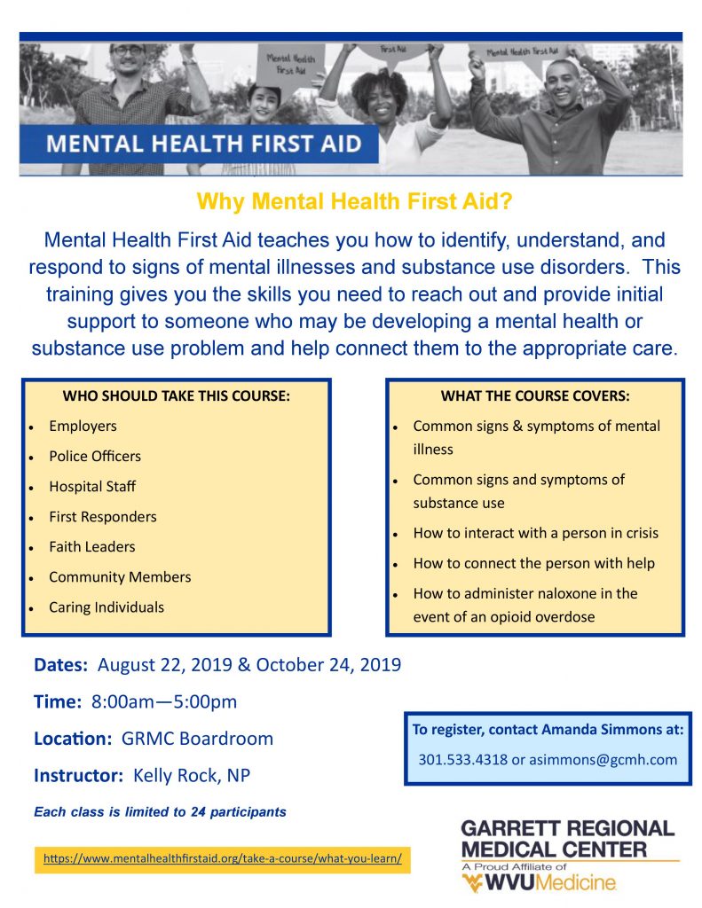 Mental Health First Aid Classes
