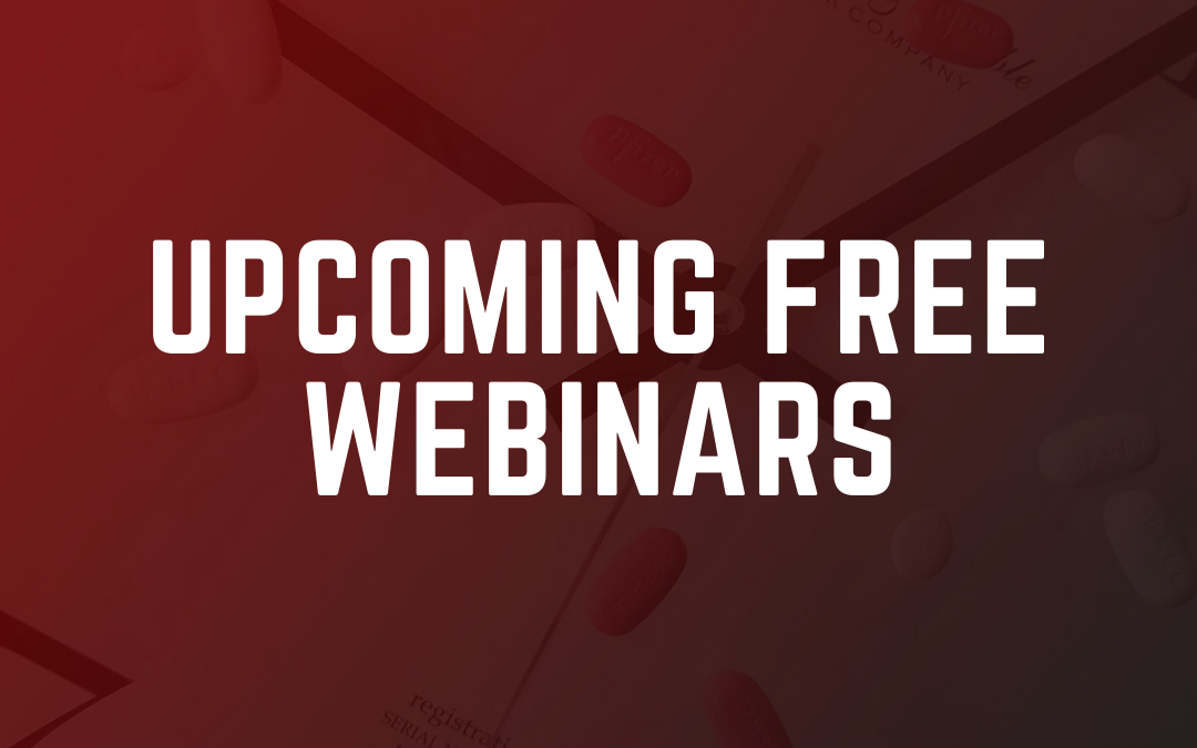 Upcoming FREE Webinars – March / Early April 2021
